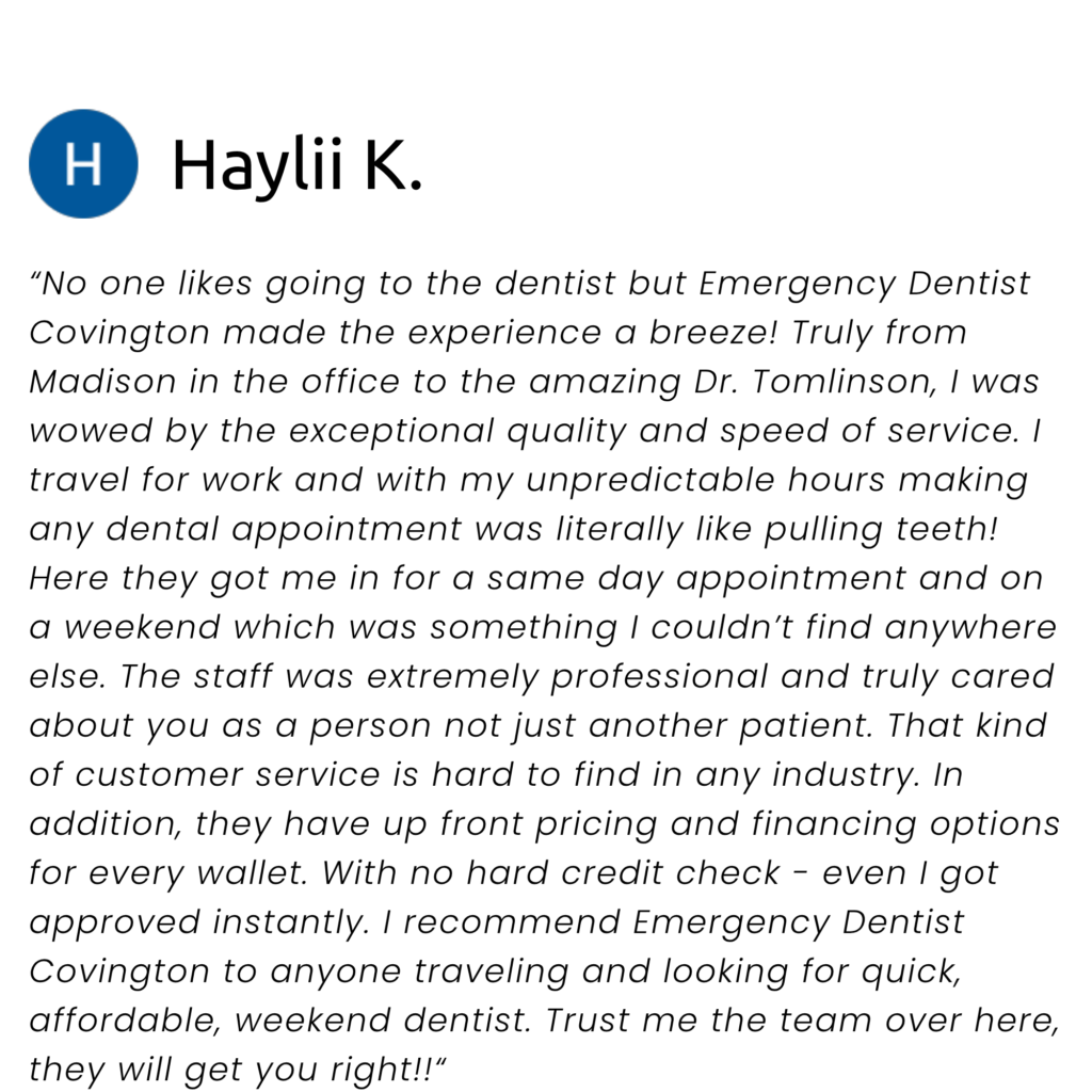 Covington Review - Haylii K